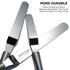 Tenrai Metal Icing Spatula Set, Stainless Steel Cake Knife Offset Professional Tool for Decorating Cakes