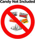 60 It's a Boy Blue Baby Shower Miniatures Candy Bar Wrapper and Stickers Decorations, Made in USA (Candy Not Included)