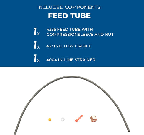 4335 Feed Tube with Sleeve for Aprilaire Humidifiers 400, 400A, 400M, 500, 500A, 500M, 600, 600A 600M,Includes #4004 in-Line Strainer #4231 Yellow Orifice,Humidifier Parts & Accessories