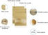 PABCK 100 Pack Clear Window Airtight Seed Packets, Brown Kraft Paper Envelopes for Food Storage