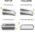 Collapsible Dish Drying Rack, Portable Dinnerware Drainer Organizer for Kitchen, RV Campers, Space Saving Storage Tray