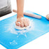 LIMNUO Silicone Baking Mat - Extra Thick Large Non Stick Pastry Mat Sheet for Dough, Blue, M-16''(W)*20''(L)