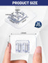 XJWWHZ 50Pcs Hooks for Outdoor String Lights Clips, Adhesive Cord Clip for Wall Wire Holder, Christmas Light Clips