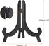 uxcell 10" Easel Plate Holder, Plastic Folding Display Stand Black for Decorative Picture Frame