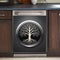 Stainless Steel Tree Dishwasher Magnet Cover Panel, Tree of Life Fridge Door Decal, 23" x 26" Magnetic Sticker