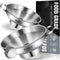 Walfos 2 Pack Stainless Steel Wide-Mouth Funnel with Handle for Wide and Regular Mason Jars, Kitchen Use
