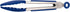 Tovolo Mini Silicone Easy-Grip Tongs, Non-Slip Handle, Blue, 8.25 Inches