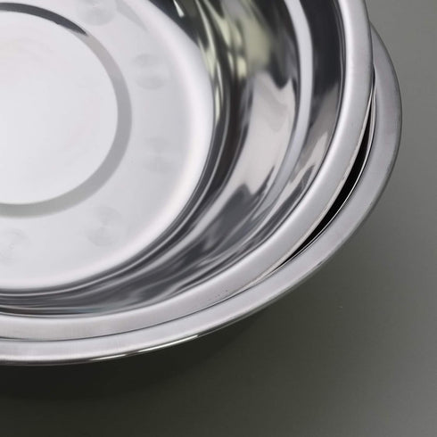 Metal Mixing Bowls Set of 4, Stainless Steel Serving Bowls
