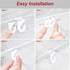 50 Packs 25 25pcs MAKALONE Drop Ceiling Hooks for Hanging, Pairs Right and Left Ceiling Hooks and Ceiling Hook Clips