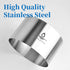 Hilstita 3Pcs Cake Molds for Baking, Stainless Steel Mousse Cake Rings, Round Bakeware Tools