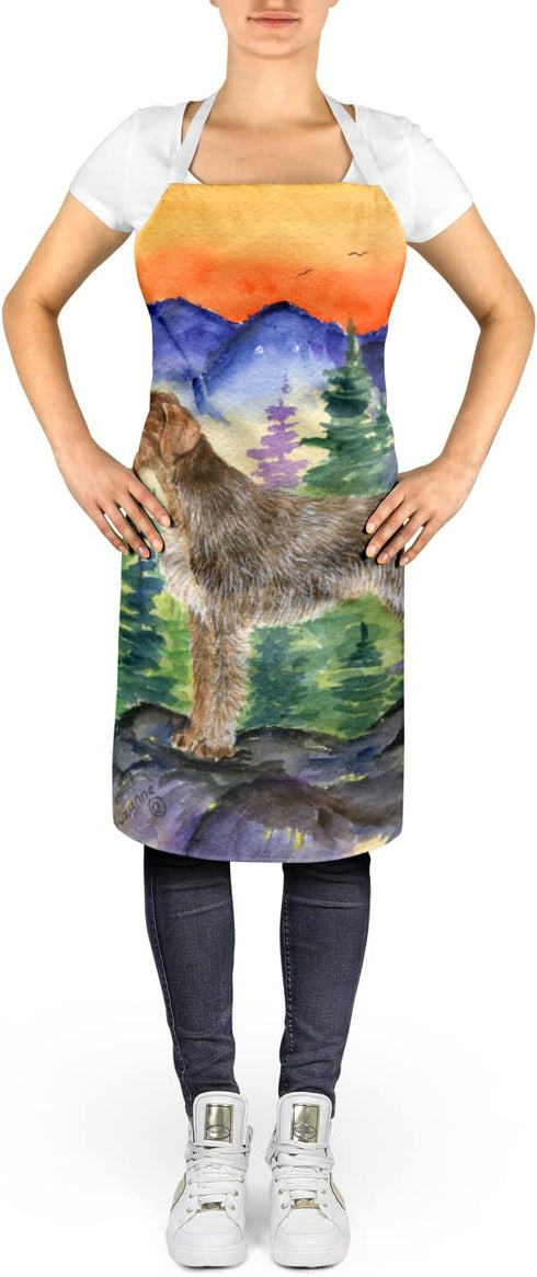Caroline's Treasures SS8226APRON German Wirehaired Pointer Apron, Large, Unisex, Multicolor, Cooking Kitchen Server