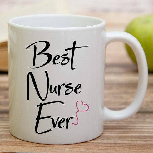 Retreez Funny Mug - Best Nurse Ever, 11 Oz Ceramic Coffee Mug, Funny Graduation Birthday Gift