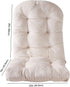 Big Hippo Indoor Adirondack Chair Cushion, Tufted High Back Patio Chair Cushions Soft Thicken Patio Seat Pad for Home