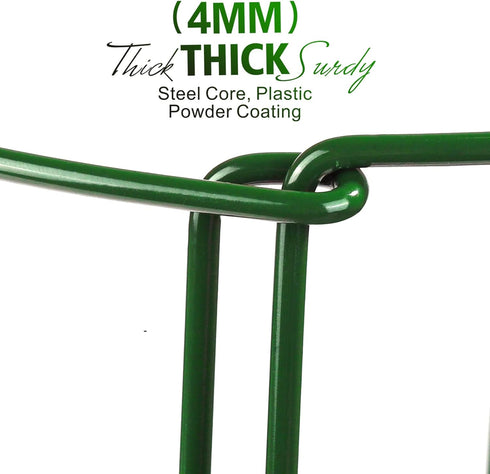 4 10" 15.8" LEOBRO Plant Support Stakes, PCS Plant Stakes, Plant Support, Peony Cages and Supports, Garden Stakes