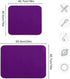 Deep Purple Dish Drying Mat for Kitchen Counter, 18 x 24 Inch Absorbent Microfiber Dry Dishes Pad for Decor