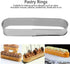 Oval Cake Tools Stainless Steel Baking Ring - Non Stick Retractable Cake Tools for DIY Baking