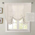 H.VERSAILTEX 63 Inch Tie Up Linen Curtains, Natural Textured Privacy Curtain, Multi Hanging Ways, 42x63