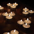 Tribello White Tea Lights Candles, Unscented Tealight Candles for Home, Travel, Emergencies - 12 Small Candles