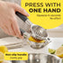 Large Lemon Squeezer Stainless Steel Press - Non-Slip Grip, Heavy Duty, Manual Design - Effortless Pro-Grade Lemon
