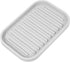 VOCOSTE Soap Dish: Soap Cleaning Storage to Keep Soap Dry for Home Bathroom Kitchen, Silicone, Light Gray