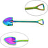 Honbay 4PCS Stainless Steel Shovel Shape Coffee Ice Cream Dessert Spoons for Home and Party (colorful)