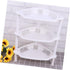 STOBAZA 3 Shelf Layer Stand Home Plastic Shelves Corner Storage Kitchenwhite Basket Organizer Small Household Desk Bathroom for Rack by STOBAZA