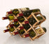 Freestanding Stackable Wine Rack Organizer, Foldable Design for Countertop and Cabinets, Scratch-resistant Protector