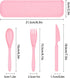 1 PCS Reusable Utensils Set with Case, Camping Plastic Spoons and Forks for Lunch Box, Portable Cutlery Set