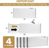 RAPTUROUS Deep Drawer Dividers 4 Pack, Expandable Adjustable Organizer for Clothing, Dresser, Kitchen