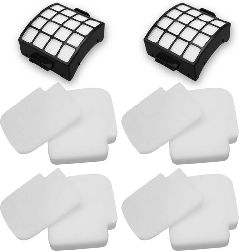 Filter Replacement for Shark AZ3002 AZ3000 AZ3000W Stratos DuoClean Vacuum (2 Filters + 4 Foam & Felt Filters)