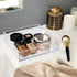 iDesign Decorative Countertop Vanity Tray Organizer for Bathroom, Bedroom, Closet, Entryway, The Clarity Collection –