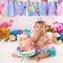 WODCM 1st 1st Mermaid HighChair Banner Birthday High Chair Banner Girl Mermaid High Chair Skirt Under The Sea Birthday
