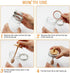 Sun3drucker Set 16 oz Wooden Mason Jar Honey Dipper with Lids - Honey Dipper Wooden Stick for Regular Mouth Mason Jars