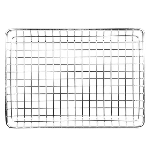 G.E.T. 4-835809 Metal Rectangular Wire Serving Tray, Stainless Steel Wire Baskets Collection