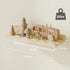 16.5 Inch Set 4, Fixwal Nursery Book Shelves, Floating Bookshelves for Wall of Scalloped Wall Book Shelves with Towel