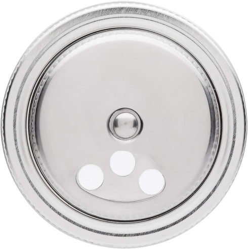 Jarware Stainless Steel Spice Shaker - Regular Mouth Mason Jar Spice Lid for Easy Dispensing