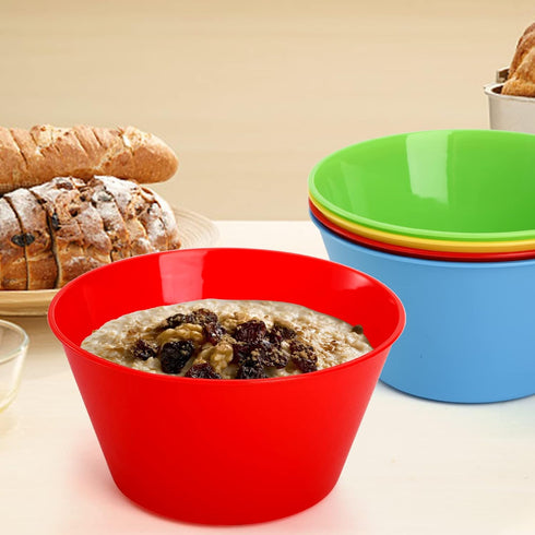 DEAYOU 20 Pack Plastic Bowls, Serving Bowl for Party, Snack, Children, Microwave & Dishwasher Safe