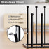 pickpiff Free Standing Shoe Racks - Black Metal Boot Rack for Dorm Room, Closet, Entryway, Fits 6 Pairs