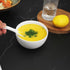 Bright White 6.7 Inch Asian Soup Spoons Set of 10, Ultra-fine Porcelain Tablespoon for Ramen, Pho, Cereal