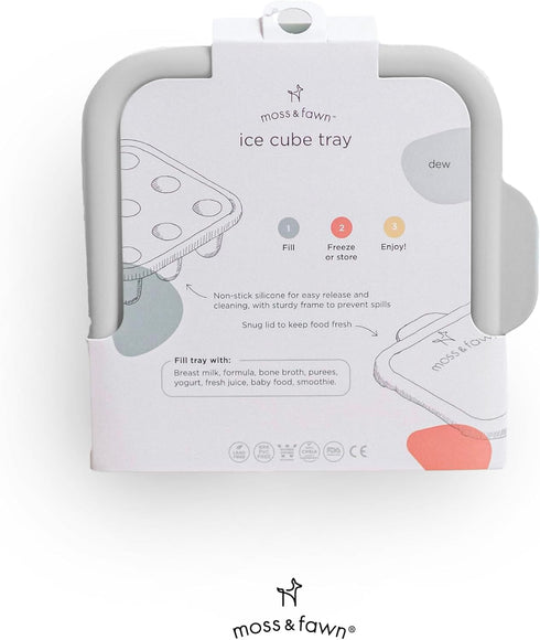 Moss and Fawn Ice Cube Tray - Forage Feeder Freezer & Teething Popsicle Mold for Breast Milk, Formula, Bone Broth