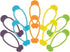 HIC Kitchen Stretch and Twist Silicone Bag Ties, Set of 10 with Storage Bag, Reusable Food Sealing Clips