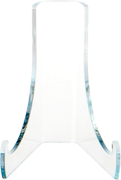 Plymor Clear Acrylic Flat Back Easel with Deep Support Ledges, Dimensions 3" H x 2.25" W x 2.5" D (2 Pack)