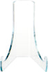 Plymor Clear Acrylic Flat Back Easel, 3" H x 2.25" W x 2.5" D with Deep Support Ledges