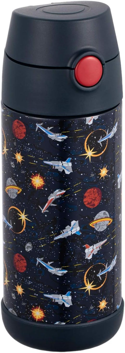 Snug 12oz Insulated Kids Water Bottle with Straw & Spout, Double-Wall Stainless Steel, Leakproof Easy-Flip Lid for
