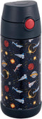 Snug 12oz Insulated Kids Water Bottle with Straw & Spout, Double-Wall Stainless Steel, Leakproof Easy-Flip Lid for