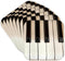 3dRose cst_45224_2 Piano Keys Photography Soft Coasters, Set of 8