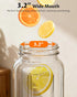 64 oz 2 (1/2 Mason Jar Pitcher Airtight & Leakproof Glass Pitcher with Lid, Perfect for Iced Tae, Sun Tea, Cold Brew