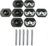 E-Outstanding Pin Style Sofa Connector, 4 Sets Black Sofa Couch Sectional Furniture Hardware Accessories