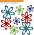 BYKITCHEN Felt Pan Separators, Set of 20 & 4 Sizes, Flower Glass Bowl Dish Protectors for Stacking Cookware
