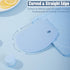 Silicone Dough Scraper with Stainless Steel Sheet, Flexible Bowl Scraper for Baking, 5.98" × 4.3", Blue